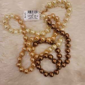 Gold Ombre Pearl Necklace